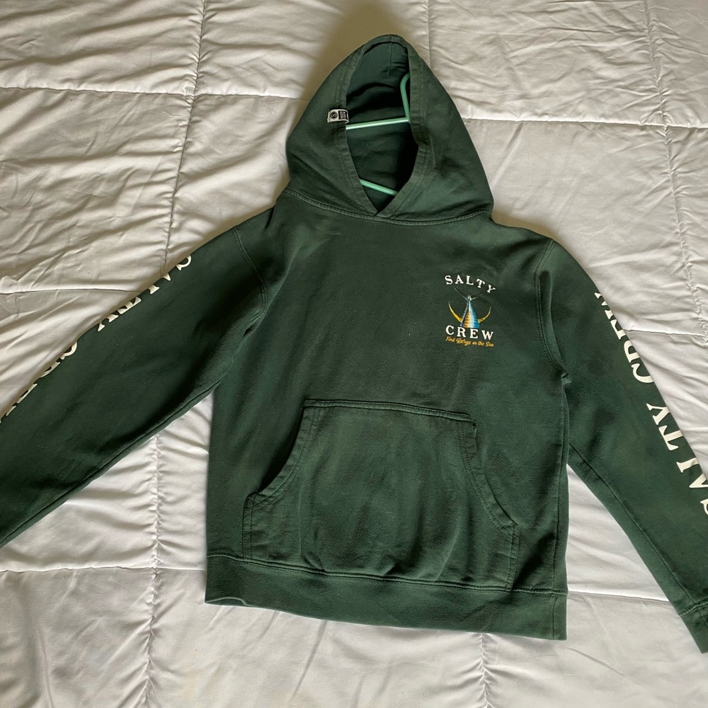 Boys M Green Salty Crew sweatshirt